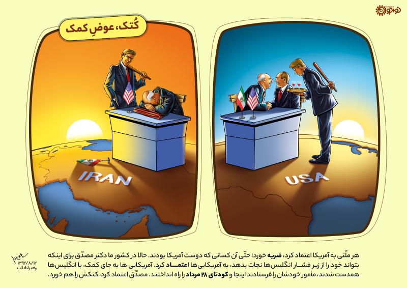 کتک، عوض کمک